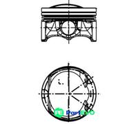 KOLBENSCHMIDT PISTON 40251600 FOR AUDI SEAT VW