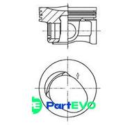 KOLBENSCHMIDT PISTON 41257610 FOR AUDI SKODA VW