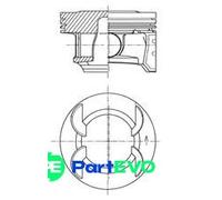 KOLBENSCHMIDT PISTON 41492600 FOR OPEL VAUXHALL