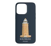 Kolberg, Poland, hand-drawn lighthouse Case for iPhone 15 Pro Max