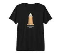Kolberg, Poland, Hand-Drawn Lighthouse Premium T-Shirt