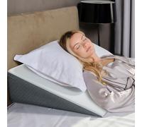 Kolbs Bed Wedge Pillow Chic Jacquard Cover for Sleeping and Acid Reflux, Heartburn (19CM Height Standard Width)