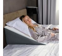 Kolbs Bed Wedge Pillow Chic Jacquard Cover for Sleeping and Acid Reflux, Heartburn (30CM Height Standard Width)