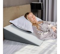 Kolbs Extra Wide Bed Wedge Pillow | Super Large, Memory Foam Top and Jacquard Cover | for Sleeping Acid Reflux GERD (7.5 Inch Height (31 x 33 x 7.5))