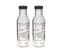 Kolder 13214/2 Salad Dressing Mixer Bottle with 8 Classic Recipes, Glass, Made in The USA