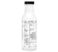 Kolder 13215 Salad Dressing Mixer Bottle with 8 Classic Light Recipes, Glass