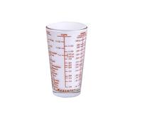 Kolder 26100 Mix N Measuring Jar, Heavy Glass, Multi-Purpose Fluid, 6 Units of Measurement, Red, Pressure