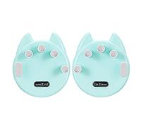 Koldot Piano Finger Trainer Silicone Hand Grip Exerciser Ergonomic Training Finger Pressing Posture Correction Tool for Guitar Piano Trigger Finger Training and Grip 2 Pack (Green)