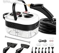 KOLERFLO 2500W Handheld Steam Cleaner - 1200ml Capacity Cordless Portable Multi-Purpose Steamer with Safety Lock and 13 Accessories for Home Sofa Car Floor Clothes Window