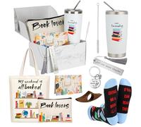 Kolewo4ever 11 Pieces Book Lovers Gifts Book Accessories for Women Bookish Gift for Librarian Book Club Gifts for Readers Bookworms