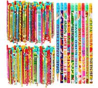 Kolewo4ever 200 Pieces Bible Verses Pencils Religious Pencil Christian Pencil with Inspirational Scripture for Students Teacher Classroom Religious School Supplies,20 styles