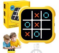 KOLGEIKJ Tic Tac Toe Bolt Game, 3-in-1 Handheld Puzzle Game Console, Tic Tacs, Noughts and Crosses Game, Big Eat Small Tic Tacs Travel Family Games, Family Party Game for Educational and Memory