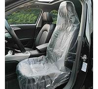 KOLHOFFR 100 Pieces Disposable Universal Plastic Seat Covers for Car, Airplane, Bus, Salon Chairs, Restaurant Seats & More