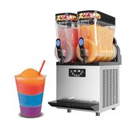 Kolice Commercial 8 Gallon Margarita Slush Machine Slushy Machine, Frozen Beverage Making Machine-220V, 1000W, Double Tanks for Bars Cafes Hotels Restaurants