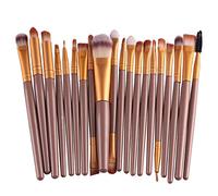 KOLIGHT® Set of 20pcs Cosmetic Makeup Brushes Set Powder Foundation Eyeliner Eyeshadow Lip Brush for Beautiful Female (Gold)