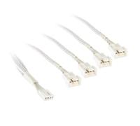 Kolink 1-4 PWM Braided White Splitter Cable - 35cm