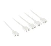 Kolink ARGB 1-4 White Splitter Cable - 30cm