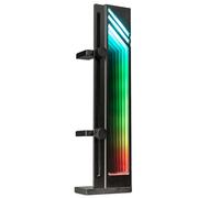 Kolink Core Pro Aluminium Infinity Mirror GPU Support Bracket - Adjustable VGA Anti-Sag Mount with 5V ARGB Lighting, Black