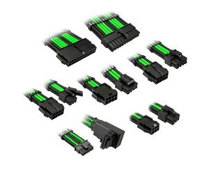 Kolink Core Pro Braided Cable Extension Kit 12V-2x6 Typ 1 - Venom Green