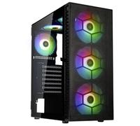 Kolink Observatory HF Mesh ARGB Tempered Glass Mid-Tower Gaming PC Case - Black