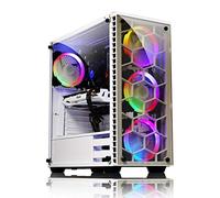 Kolink Observatory White Midi-Tower RGB Gaming Case - Tempered Glass Front & Side Panels