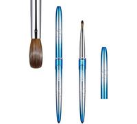 Kolinsky Acrylic Nail Brush 3D Pure Handmade Nail Brushes For Acrylic Application Professional Nail Art Brush (Blue 16)