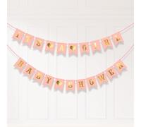 Koliphy Girl Baby Shower Garland Decorations, IT'S A GIRL Bunting Banner for Gender Reveal, Welcome Baby Party Supplies, Paper Baby Shower Decoration Photo Booth Props(Girl)