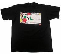 KOLITY Frank Lloyd Wright Vintage t Shirt Balloons and Confetti Window XL Black XL