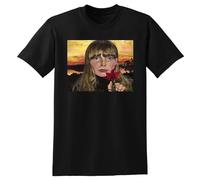 KOLITY Joni Mitchell T Shirt Clouds Vinyl cd Black M