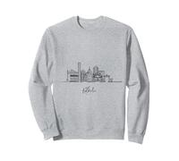 Kolkata West Bengal Skyline Travel Souvenirs Black Cityscape Sweatshirt