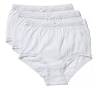 KOLLACHE Women's Full Mama Briefs Ladies Cotton Stretch Knickers Maxi Brief Underwear Ultimate Comfort and Support for Moms-White Pack Of 3-XXOS-24-26