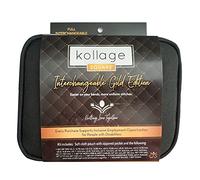 Kollage Square Full Interchangeable Kit Golden Edition, 12 Sizes of 5.5" Tips, 5 Firm & 5 Soft Cables