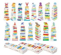 Kolldenn 150 Pcs Book Tracker Bookmarks Bulk 6.3 x 1.97 Inch Bookshelf Bookmarks Paper Tracking Bookmark Double Sided Reading Page Markers for Reading Lover School (Summer Ocean)