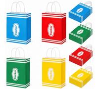 Kolldenn 36 Pcs Back to School Gift Bags, Teacher Appreciation Gift Thank You Teacher Kraft Paper Treat Goodie Present Bags End of Year Gifts for Graduation Office Gifts and Treat Packaging