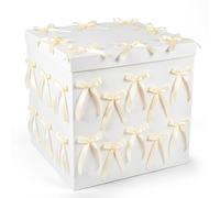 Kolldenn Extra Large Gift Box with Lid 20x20x20 In-Giant, Jumbo White Gift Boxes with Bow and Ribbon for Gender Reveal Big Present Birthday Special Celebrations Anniversaries Wedding Party Decor(Gold)