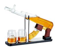 Kollea Gifts for Men Dad, 17.6 Oz Whiskey Decanter Set with 3 Oz Detachable Liquor Dispenser 6.75 Oz Glasses, Unique Mens Birthday Gift Ideas for Him Boyfriend, Funny Military Retirement Present