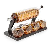 Kollea Slot Whiskey Decanter Sets for Men, 50.7 Oz Whiskey Decanter Set with 4 Glasses, Casino Style Decanter for Bourbon, Gifts for Men Him, Boyfriend, Valentine's Day, Birthday, Anniversary