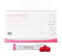 Kollo Electrolytes Powder Raspberry, Zero Sugar Hydration with 6 Electrolytes, Himalayan Salt, Aquamin, Magnesium, Potassium, Vitamin C, Zinc, B5 & B6, Natural Flavouring, 14 Sachets