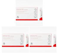 Kollo Premium Marine Liquid Collagen, 10,000 mg, 14 x 10000mg Hydrolysed Collagen Peptides Sachets, Liquid Collagen Supplements Vitamins B & C, Informed Choice Certified (Pack of 3)