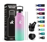 KollyKolla 500ml Children's Thermal Water Bottle, BPA Free, Stainless Steel Water Bottle, Easy Cleaning, Leak-Proof, Bottles, Office, School, Camping, Gym, Travel