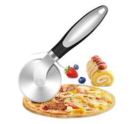 KollyKolla Pizza Cutter Stainless Steel 21 cm Pizza Roller Gastro with Non-Slip Handle Pizza Cutter Super Sharp Removable Blade with Blade Guard Ideal for Pizza, Cake & Dough
