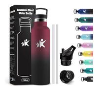 KollyKolla Thermal Bottle 750 ml, Stainless Steel Water Bottle with Straw and Filter, Reusable, Leak Proof, BPA-Free, Canteen for Sports, Office, Gym, Cycling, School