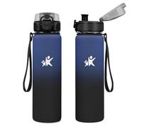 KollyKolla Water Bottle 1 L, Thermos Flask, BPA-Free Insulated Flask, Double Wall Insulation, Cold and Warm, Water Bottle for Children, School, Sports, Fizz, Fitness, Outdoor, Camping, Yoga