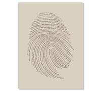 kollyseek Framed Thumbprint-Identity in Christ 30x40 Canvas Wall Art Baptism Gifts Inspirational Home Decor for Women & Men Christian Canvas Prints Posters for Prayer Room&Church&Living Room&Bedroom