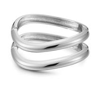 KOLODOGO Chunky Cuff Bangle Bracelets for Women Irregular Hinged Arm Cuff Open Hammered Wide Bracelet as Jewelry Gift, Metal, No Gemstone