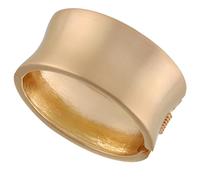 KOLODOGO Chunky Gold Bracelets for Women Hinged Wide Cuff Bracelets Wrist Cuff Bangle Bracelets Gold Plated Irregular Bracelet, Metal, no gemstone