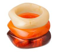 KOLODOGO Colorful Chunky Acrylic Bracelet for Women Round Cuff Bangle Bracelet Set Wrist Cuff Bracelets for Women as Jewelry Gift, Acrylic, no gemstone