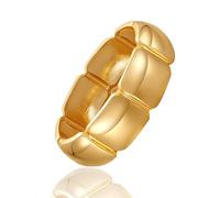 KOLODOGO Gold Chunky Bracelet for Women Wide Hinged Bangle Bracelet Open Cuff Bangles Wrist Cuff Bracelets for Women as Gifts, metal, no gemstone