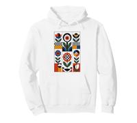 Koloman Moser Inspired Vienna Secession Floral Geometry Pullover Hoodie