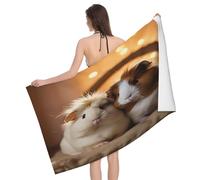 KoloQren Guinea Pig Print Bath Towel 52 X 32 in,Larger & Lighter, Super Soft and Highly Absorbent(1 Item)